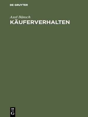 cover image of Käuferverhalten
